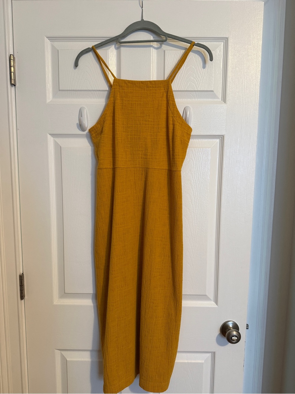 Madewell Mustard Yellow Midi Dress